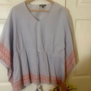 DC Women's Light Blue and Orange Tunic